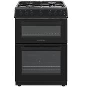 NordMende FS 60cm Twin Cavity Natural Gas Cooker - Black | CTG62BK image