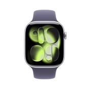 Apple Watch Series 11 GPS 46mm Silver Aluminium Case with Purple Fog Sport Band - M/L | MEVA4MP/A
