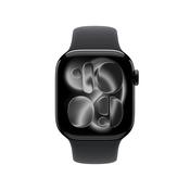 Apple Watch Series 11 GPS 42mm Jet Black Aluminium Case with Black Sport Band - S/M | MEQT4MP/A image