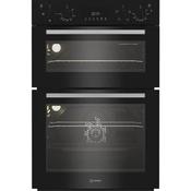 Indesit Built In Electric Fan Double Oven - Black | DII10DB image