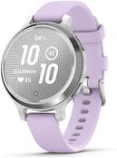 Garmin Lily 2 Active Smartwatch - Silver with Purple Jasmine Silicone Band | 010-02891-01 image