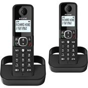 Alcatel F860 Duo ATL1423525 Twin Cordless Phone with Call Block – Black image