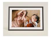 Aura Carver 10.1 Inch Digital Photo Frame - Gravel with White Matt | 307332