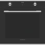 NordMende Built In 78L Multifunction Oven Catalytic Liners Digital Programmer Pure Black Glass with Stainless Steel | SOC317PIX image
