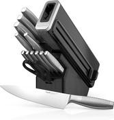 Ninja StaySharp 14-Piece Stainless Steel Knife Set Block with Built-In Sharpener | K62014EUUK