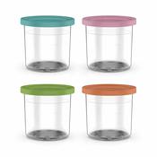 Ninja Ice Cream Maker Dessert Tubs with Coloured Lids Set of 4 | XSKPNTLID4EUK