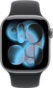 Apple Watch Series 11 GPS 42mm Space Grey Aluminium Case with Black Sport Band - M/L | MEQX4MP/A image