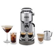 Delonghi Dedica Duo with Advanced Milk Steam Wand &amp; Cold Brew Option - Stainless Steel | EC890.M