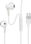 Groove White Digital Buds USB-C Earphones with Mic &amp; Volume Control | GVEB16WE image