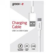 Groove USB-C to USB-A Charging Cable 2M - White | GVMA003WE image