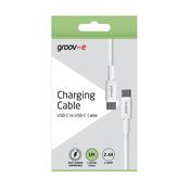Groove USB-C to USB-C Charging Cable 1M - White | GVMA021WE image