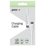 Groove USB-C to USB-C Charging Cable 2M - White | GVMA023WE image