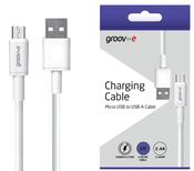 Groove Micro-USB to USB-A Charging Cable 1M - White | GVMA061WE image