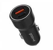 Groove Dual USB-C &amp; USB-A Car Charger 20W - Black | GVMA124BK image