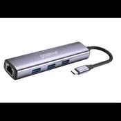 Groove Multiport Hub USB-C to 6 Ports (HDMI, Ethernet, USB-C and USB-A x 3) | GVPC28SR image