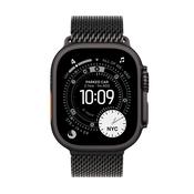 Apple Watch Ultra 3 GPS + Cellular 49mm Black Titanium Case with Black Titanium Milanese Loop - Medium | MF1Q4DH/A image