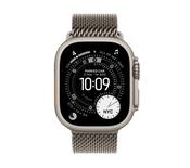 Apple Watch Ultra 3 GPS + Cellular 49mm Natural Titanium Case with Natural Titanium Milanese Loop - Large | MF0E4DH/A image