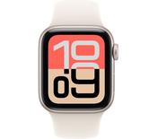 Apple Watch SE 3 GPS + Cellular 44mm Starlight Aluminium Case with Starlight Sport Band - M/L | MEPF4MP/A image
