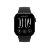 Apple Watch Series 12 GPS 42mm Black Aluminium Case with Black Sport Band - S/M | MJEA4MP/A image