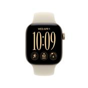 Apple Watch Series 12 GPS 42mm Light Gold Aluminium Case with Sand Sport Band - S/M | MJED4MP/A image