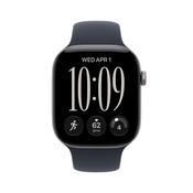 Apple Watch Series 12 GPS 46mm Space Grey Aluminium Case with Navy Blue Sport Band - M/L | MJEJ4MP/A image