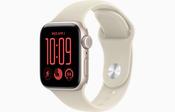 Apple Watch SE 3 GPS 40mm Starlight Aluminium Case with Sand Sport Band - M/L | MJKW4MP/A image