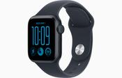 Apple Watch SE 3 GPS 40mm Midnight Aluminium Case with Navy Blue Sport Band - S/M | MJKY4MP/A image