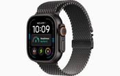 Apple Watch Ultra 4 GPS + Cellular 49mm Black Titanium Case with Black Titanium Milanese Loop - L | MJAX4DH/A image