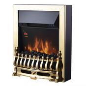 Warmlite WL45049 Whitby 2KW Electric Fire Inset with Remote Control | Brass | WL45049 image