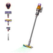 Dyson V12 Detect Slim Absolute Cordless Vacuum – 150AW | 60 Min Runtime | Fluffy Optic | Nickel/Yellow | 470521-01