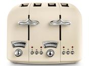 Delonghi Argento Flora Cream 4 Slice Toaster | CT04.BG image