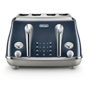 DeLonghi Icona Capitals 4 Slice Blue Toaster | CTOC4003.BL image