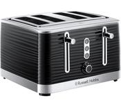 Russell Hobbs Inspire Black 4 Slice Toaster | 24381