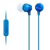 Sony In-Ear Lightweight Headphones Blue | MDREX15APLICE7 image