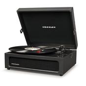 Crosley CR8017B-BK Voyager Portable Turntable with Bluetooth Receiver and Built-in Speakers Black image