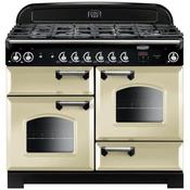 Rangemaster Classic 110 Dual Fuel Cream with Chrome Trim | CLA110DFFCR/C image