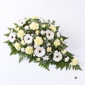 Carnation and Germini Teardrop Spray   Yellow and White * image