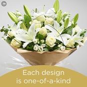 Sympathy hand tied made with the finest flowers image