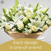 Sympathy hand tied made with the finest flowers image