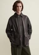 Maeve Leather Jacket in Brown image