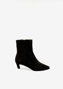 Felicity Pointed-Toe Kitten-Heel Ankle Boot in Dark Brown image