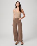 Arellia Skimmer Barrel Leg Jean in Brown image