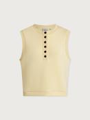 Marla Button Placket Tank in Butter Yellow image