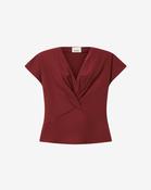 Nadrine Tee Shirt in Dark Burgundy image
