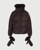 Down Short Jacket in Loro Piana in Brown image