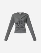 Delesa Jersey Top in Grey image