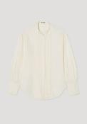 Shaped Tuxedo Silk Shirt in Cream image