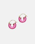 Petit Swell Hoop in Pink Lotus