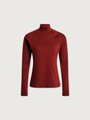Always Warm Mock Neck Baselayer in Red Dahlia Marl image