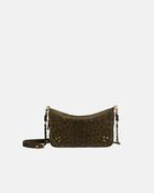 Bobi S Bag in Imprimé Léopard Kaki Calfskin